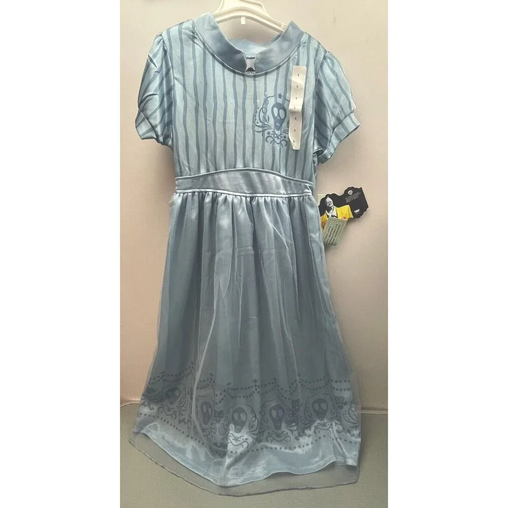 Girl's Beetlejuice Astrid dress-up Nightgown Bue Size XS, S, M
